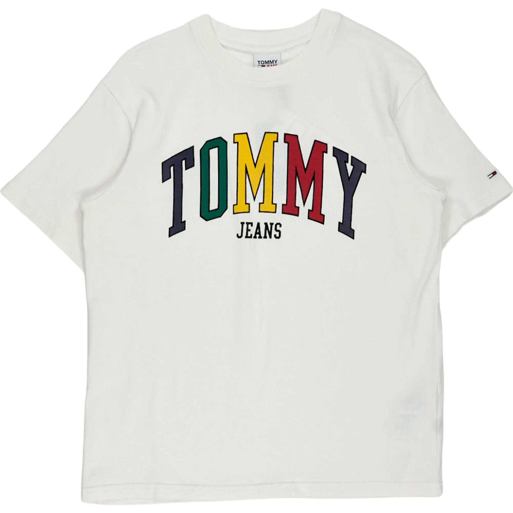 Tommy Jeans White Multi Logo T-Shirt