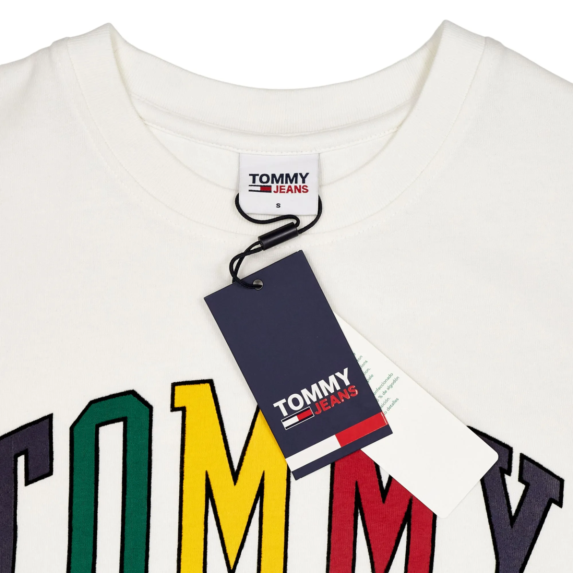 Tommy Jeans White Multi Logo T-Shirt