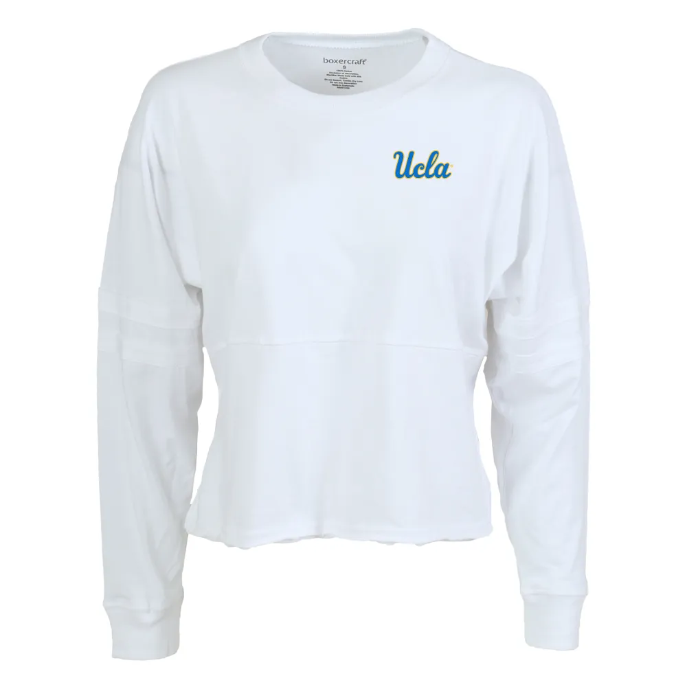 UCLA Ladies Cropped Retro White Jersey