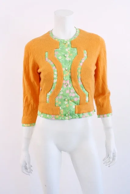 Vintage 60's Cashmere Cardigan Sweater