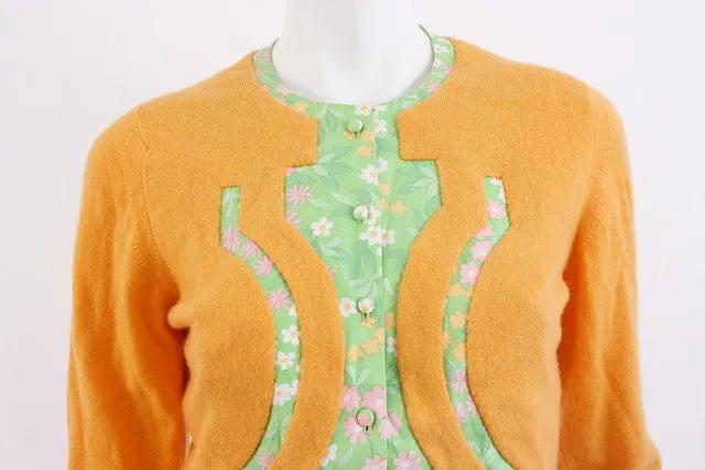 Vintage 60's Cashmere Cardigan Sweater