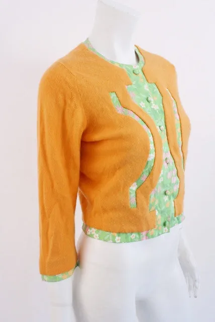 Vintage 60's Cashmere Cardigan Sweater