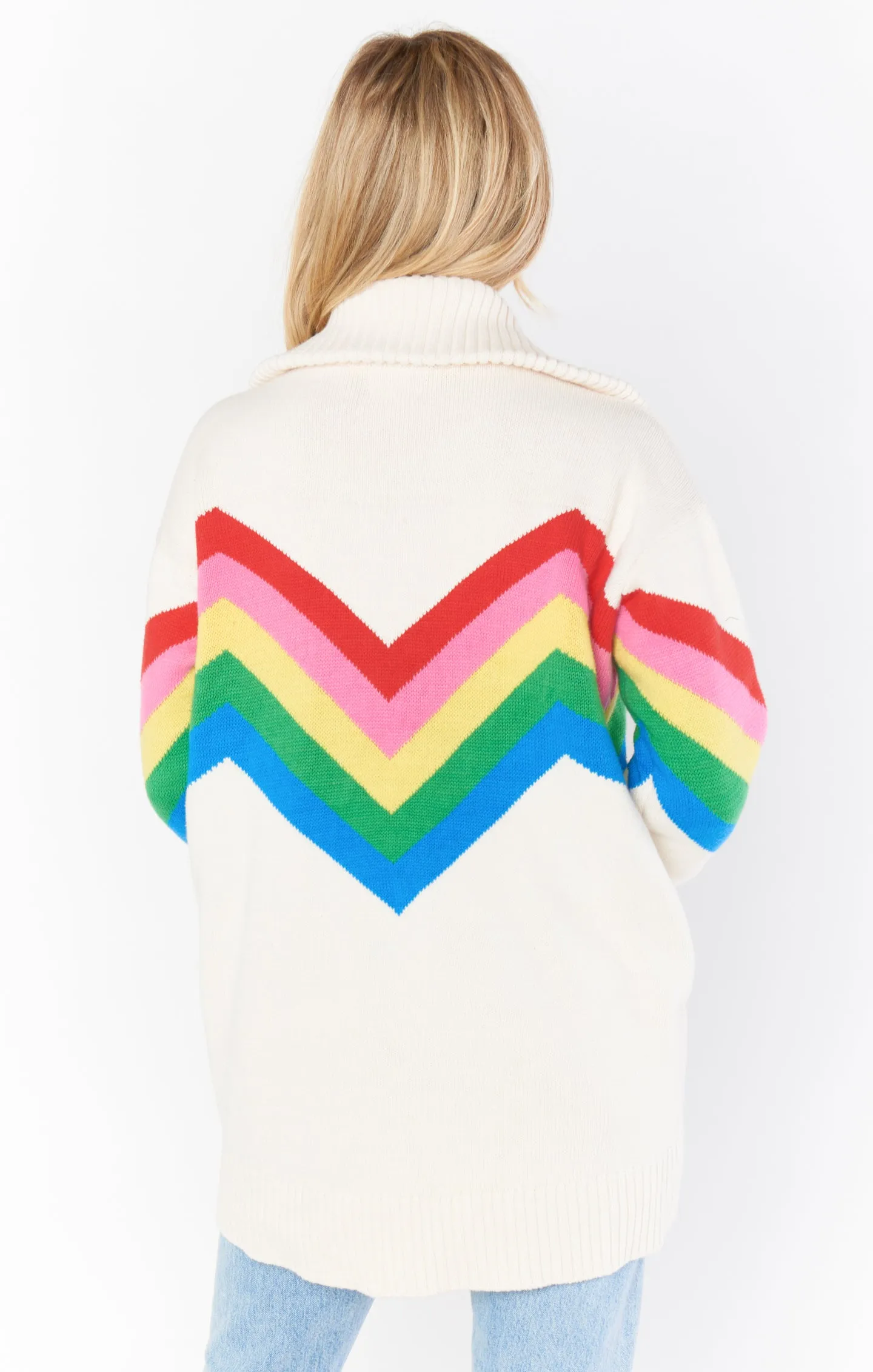 Weston Half Zip Pullover ~ Rainbow Slope Knit