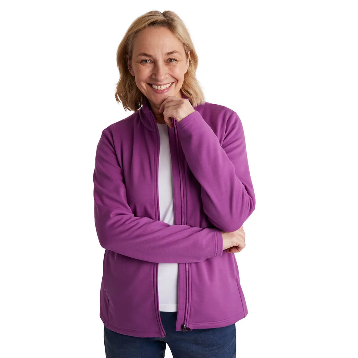 Women's Radiant Merino Jacket Allium Purple