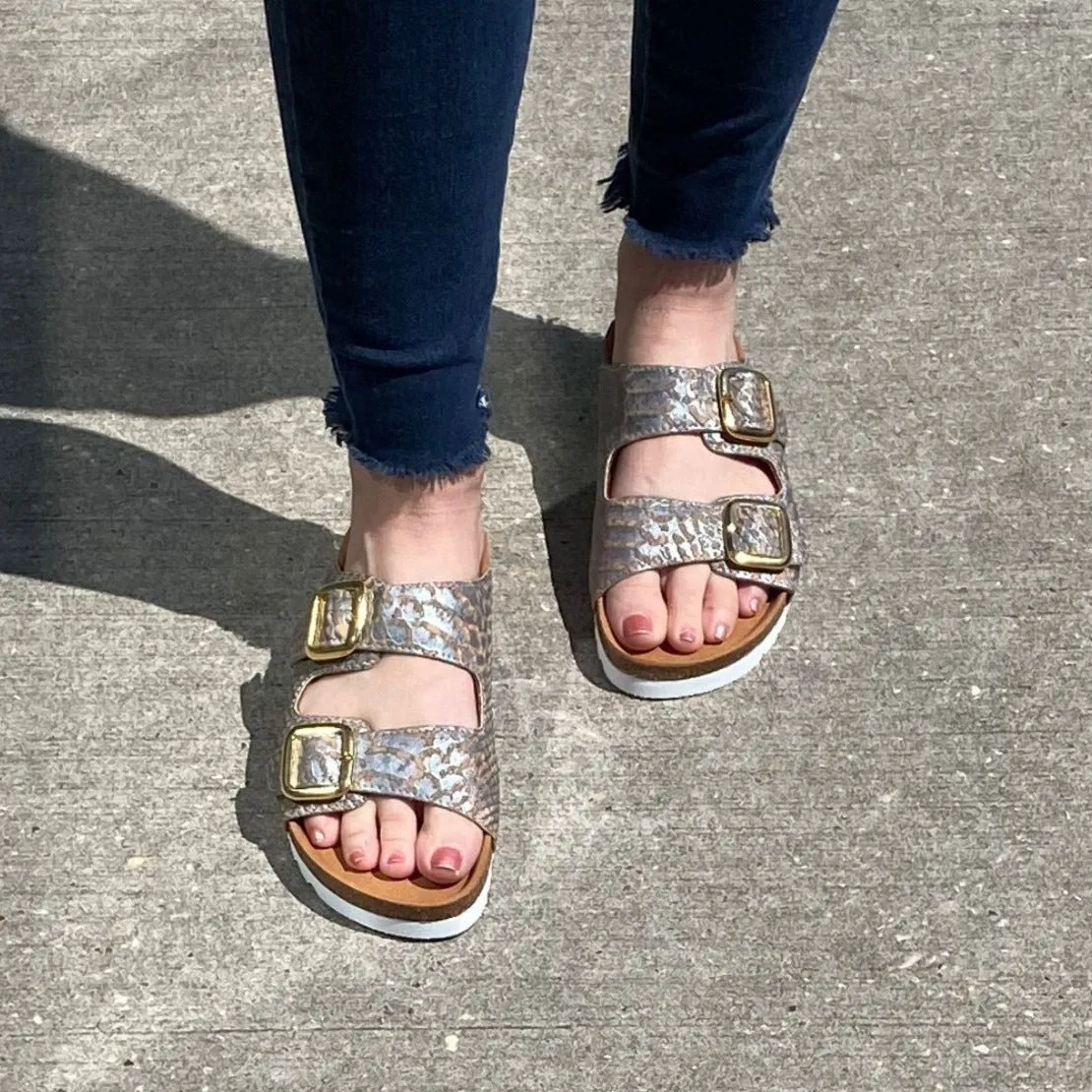 Women's Cork Sandal (Grey Piton Cork)