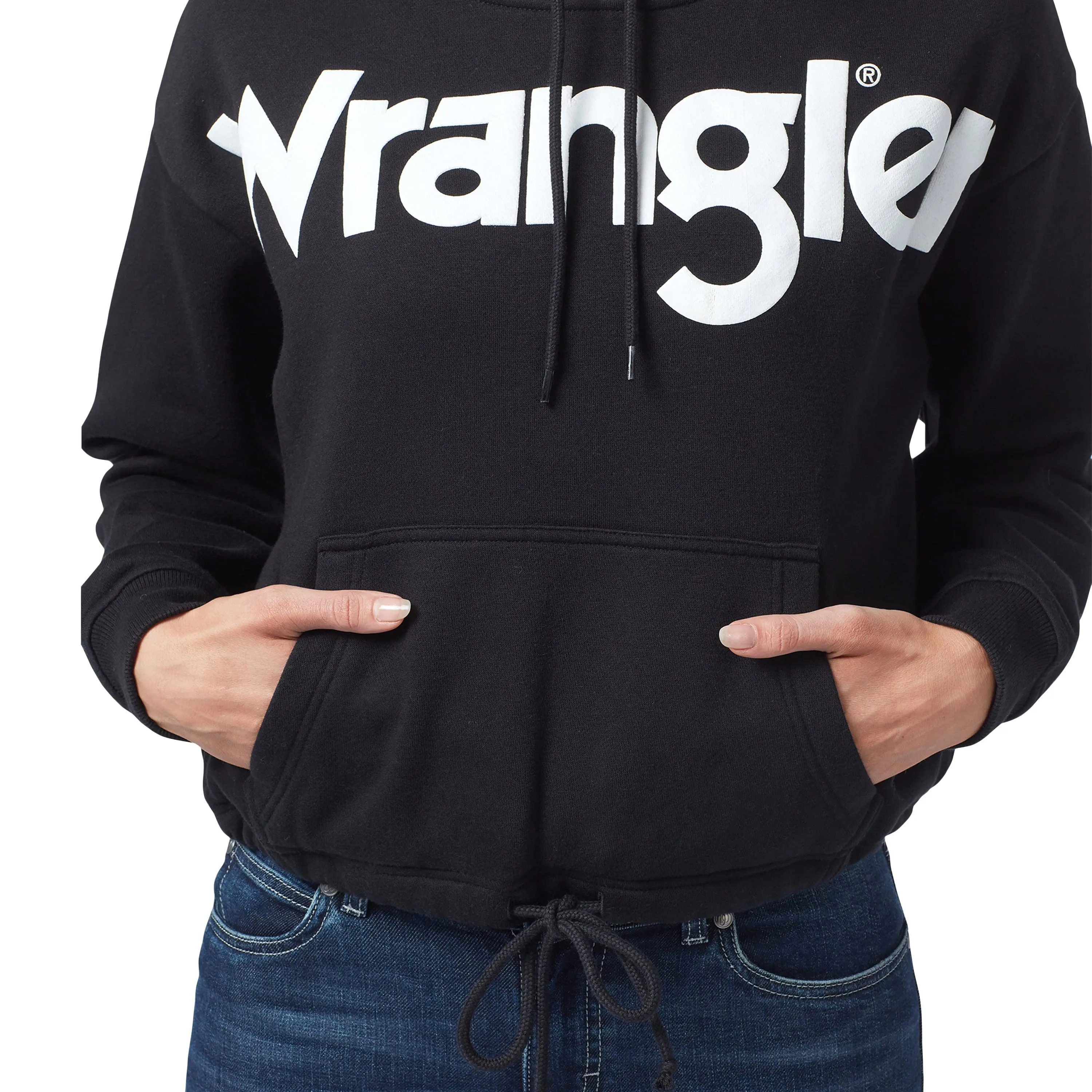 Women's Wrangler Retro Bold Logo Cropped Hoodie 112322119