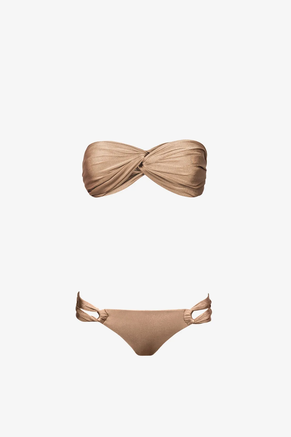 Wrap Bikini in Bronze - Top