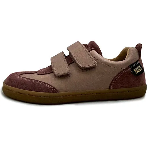 Young Soles Pele Barefoot Sneaker, Rose Leather