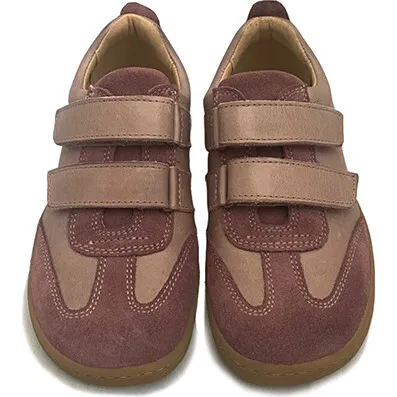 Young Soles Pele Barefoot Sneaker, Rose Leather